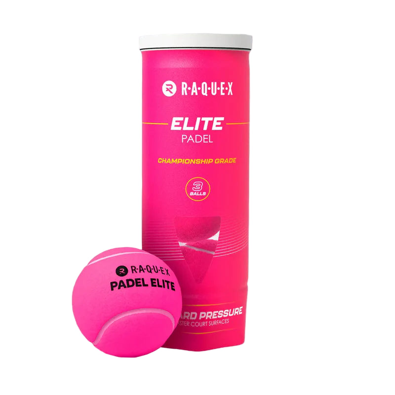 Padel Balls Raquex Elite Pink (Tube of 3)