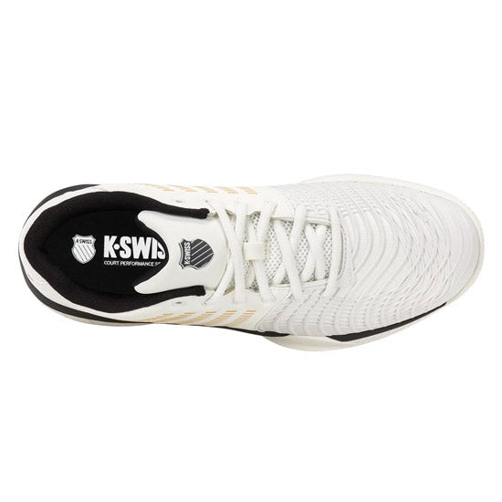 Men's Clay Tennis Shoes K-Swiss Express Light 3 (White/Gold)