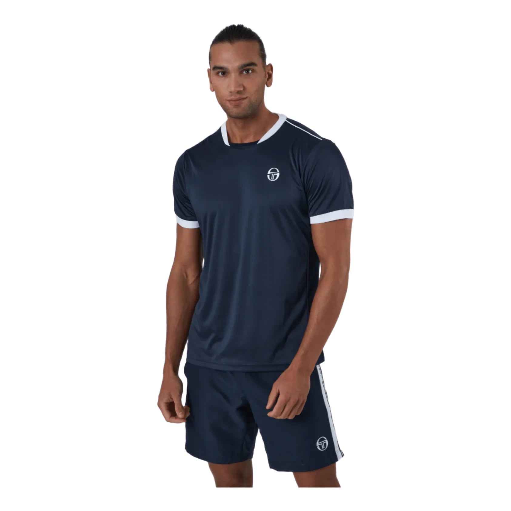 Men's T-Shirt Club Tech Sergio Tacchini Navy/White – Padelspeed