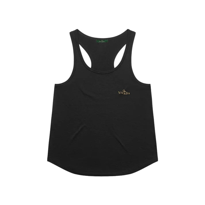 Women's Sleeveless Top Volcadita Black - Padelspeed Padel, Squash & Tennis