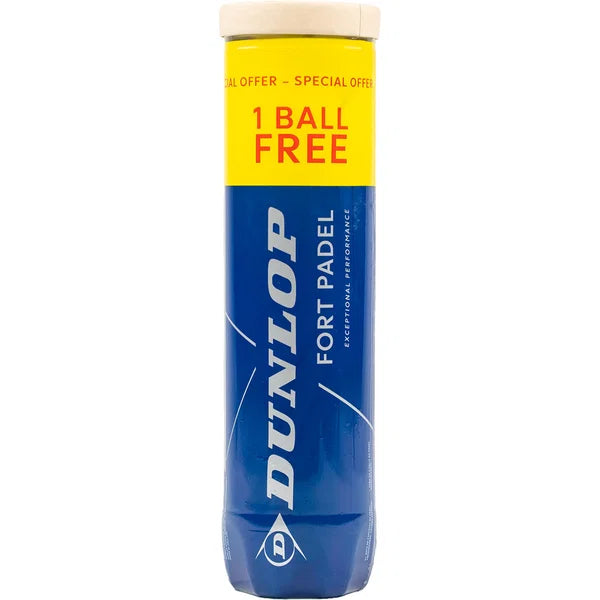 Padel Balls Dunlop Fort (4 Ball Tube) – Padelspeed