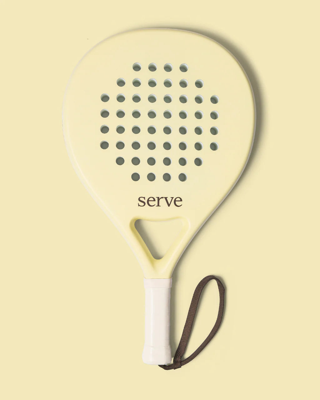 Padel Racket Serve Pastel Yellow