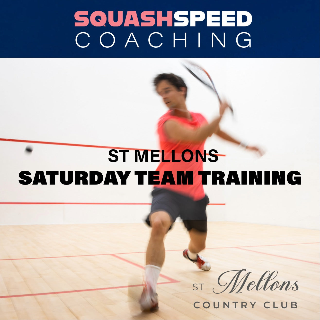 Squashspeed Coaching: Saturday Team Training, 9-10am (St Mellons)