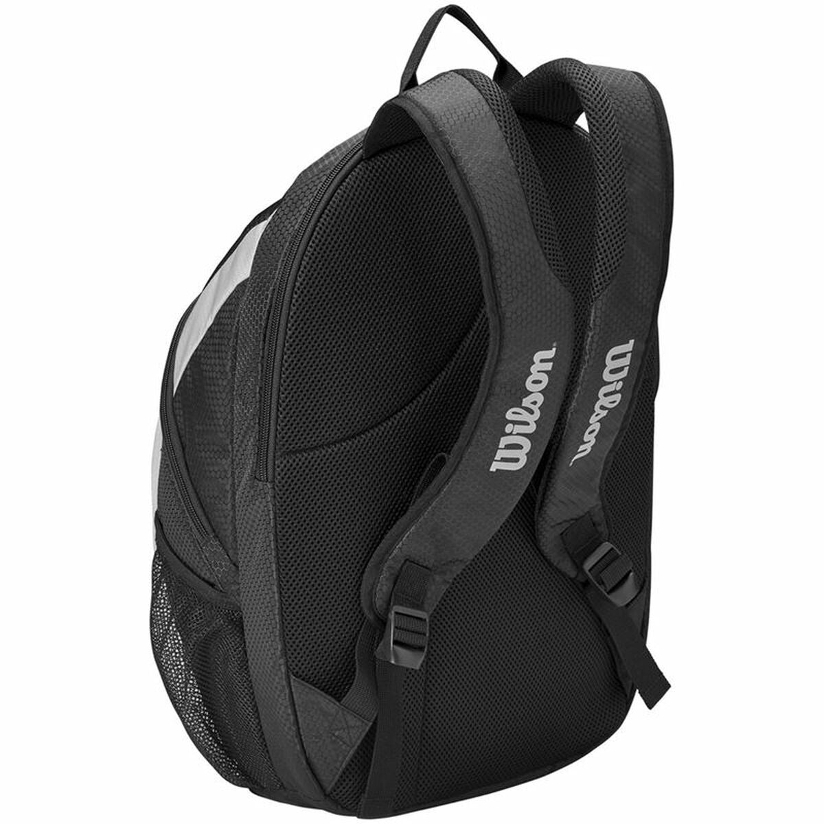 Tennis Racket Bag Backpack Wilson Roger Federer Team Black - Padelspeed Padel, Squash & Tennis