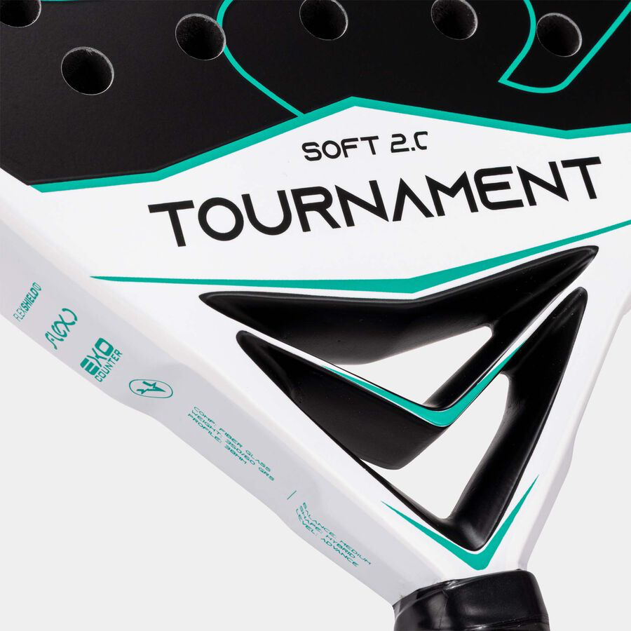 Padel Racket Joma Tournament Soft (White/Green)