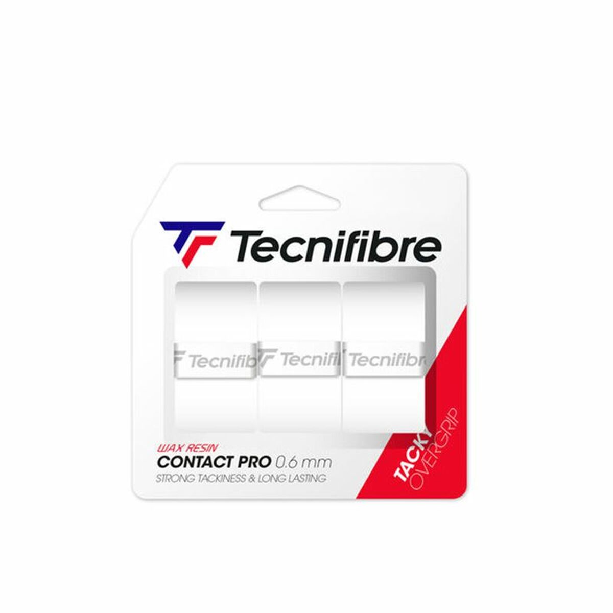 Padel/Squash/Tennis Racket Overgrip Contact Pro Tecnifibre (Pack of 3) - Padelspeed Padel, Squash & Tennis