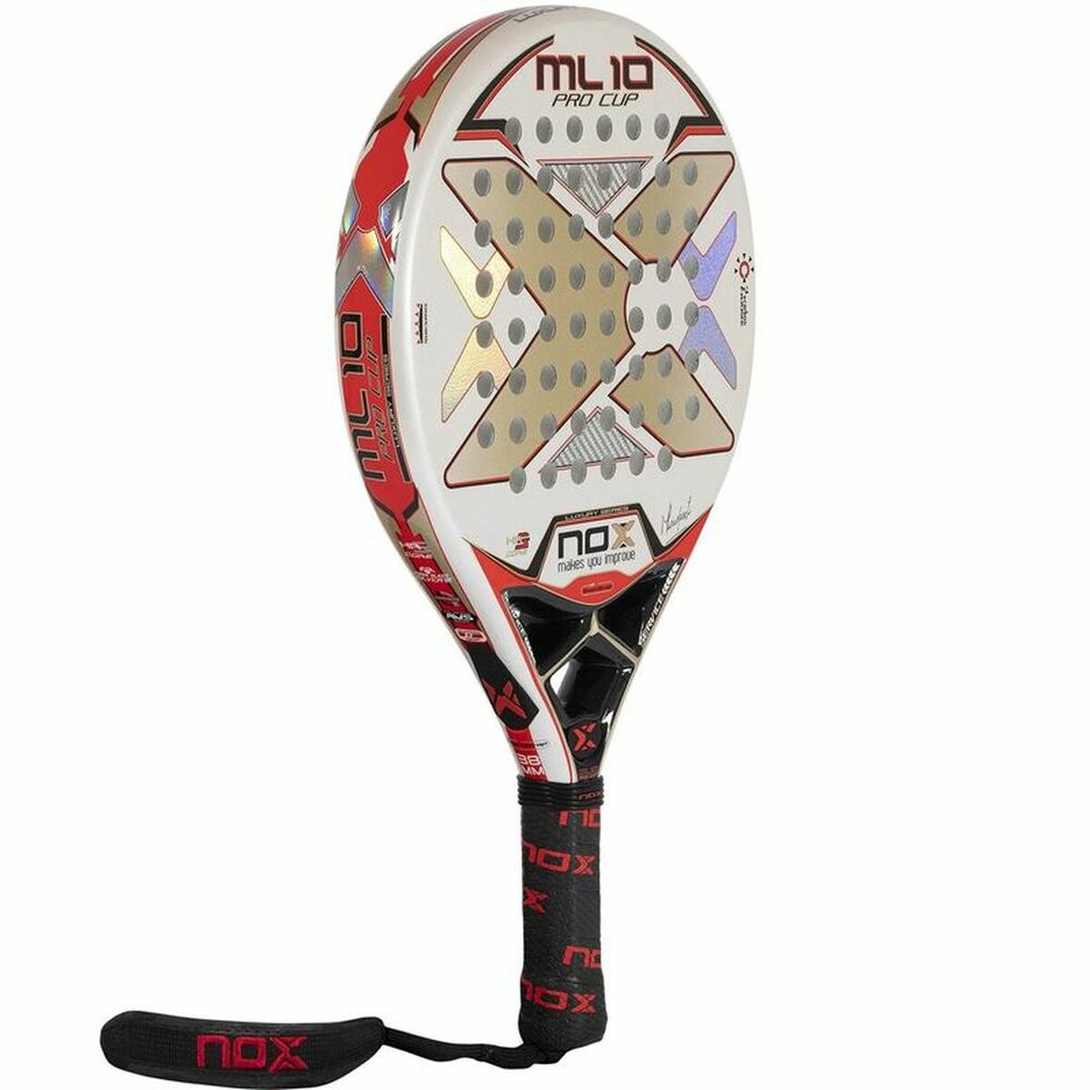 Raquete de Padel Nox ML10 Pro Cup Luxury WH Branco