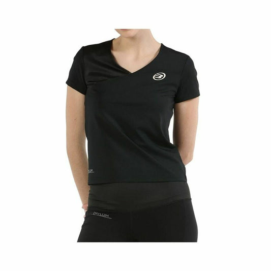 Camisola de Manga Curta Mulher Bullpadel Pital Preto