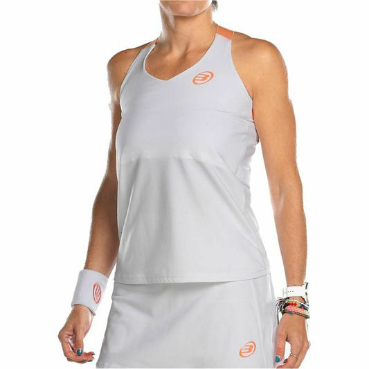 T-Shirt de Alças Mulher Bullpadel Acoda Branco