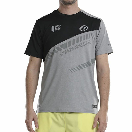 Camiseta de Manga Corta Hombre Bullpadel Lucio Gris