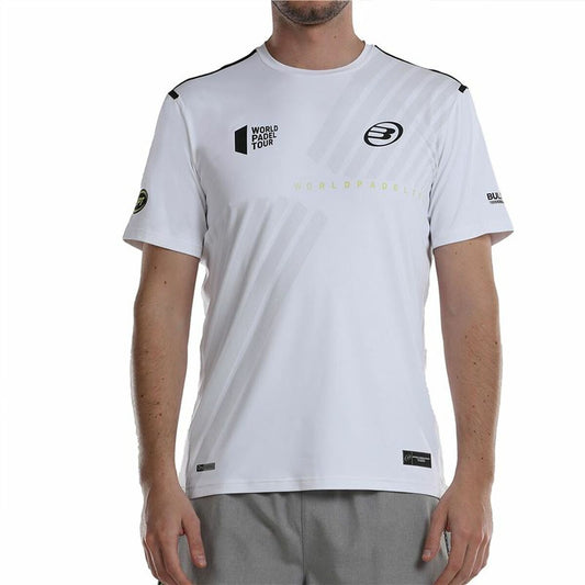 Camisola de Manga Curta Homem Bullpadel Logro Branco