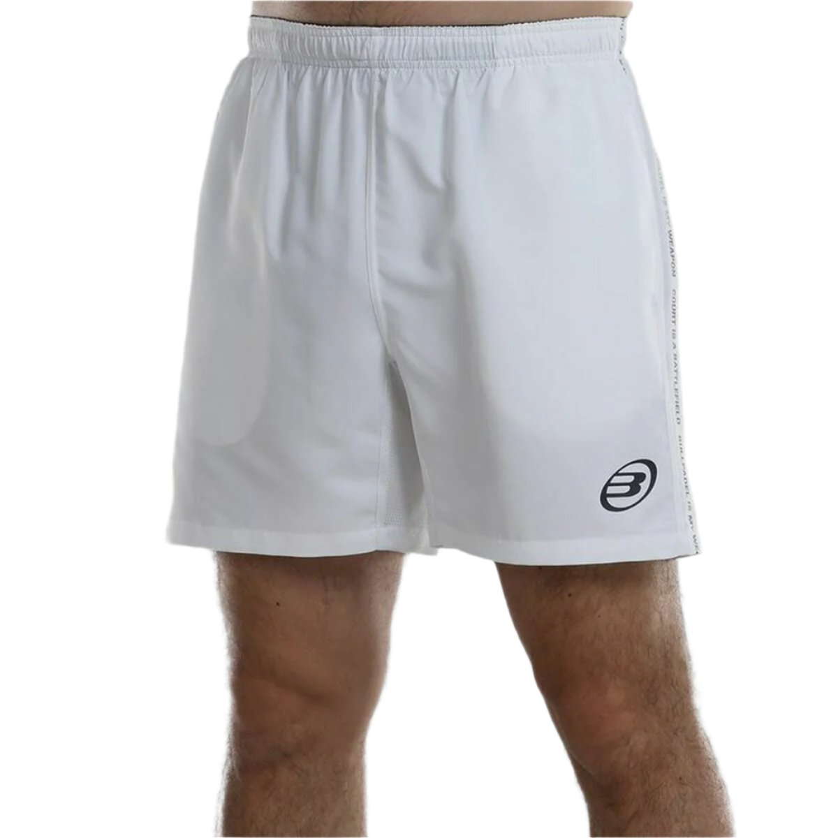 Men's Padel Shorts Bullpadel Agnus White - Padelspeed Padel, Squash & Tennis