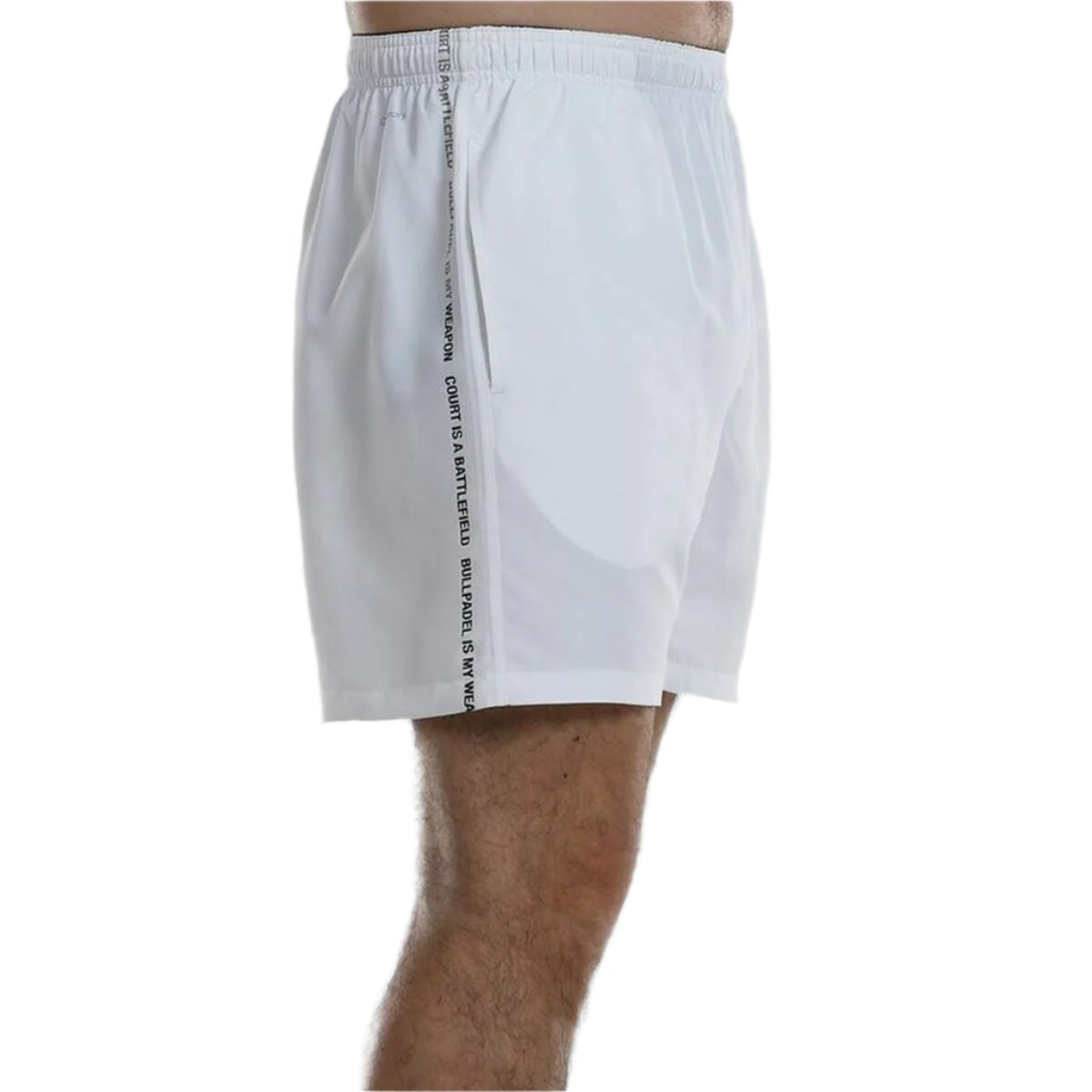 Men's Padel Shorts Bullpadel Agnus White - Padelspeed Padel, Squash & Tennis