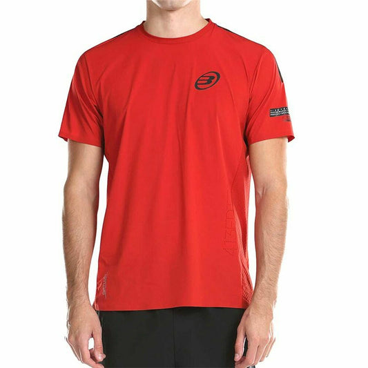 Camisola de Manga Curta Homem Bullpadel Odeon Tl Vermelho