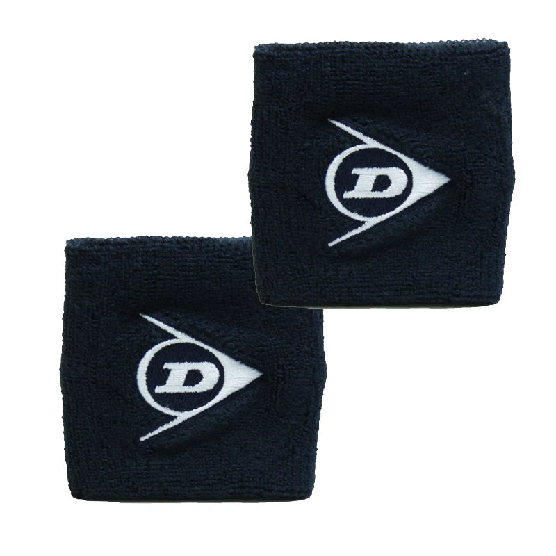 Sports Wristband Dunlop Pro Black & White (Pair) - Padelspeed - UK padel and racket sports shop (Sports and outdoors, Tennis)