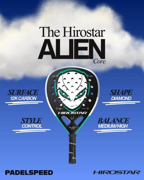 Pala de pádel Hirostar Alien Core de Tolito Aguirre (2026)