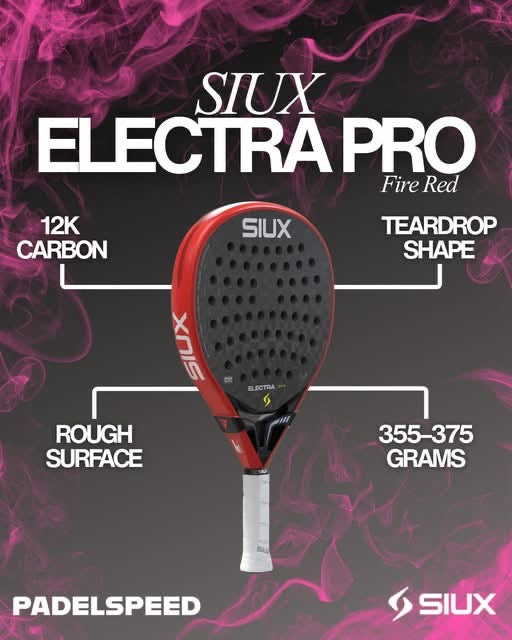 Padel Racket Siux Electra Pro Fire Red (2026)