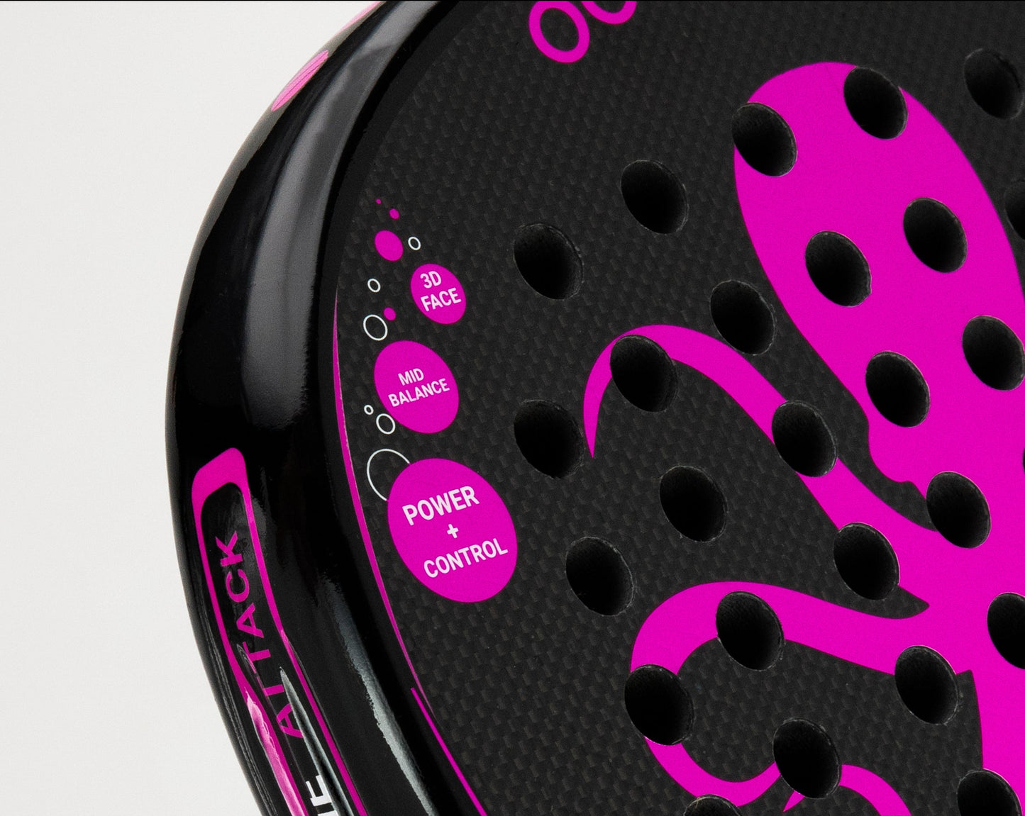 Padel Racket Octopadel Attack (Pink, Soft Feel)