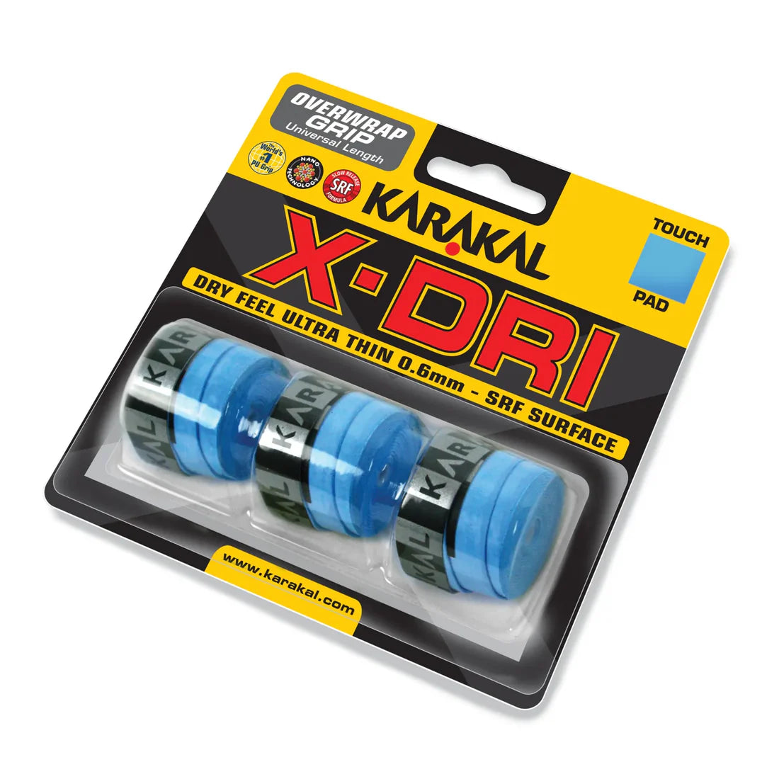 Karakal X-DRI Overwrap Grip (3 Pack)