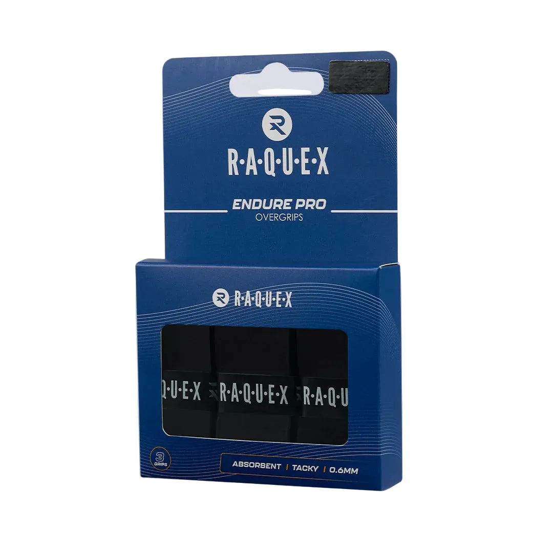 Racket Overgrips Raquex Endure Pro (Pack of 3) - Padelspeed - UK padel and racket sports shop (Sports and outdoors, Paddle tennis)