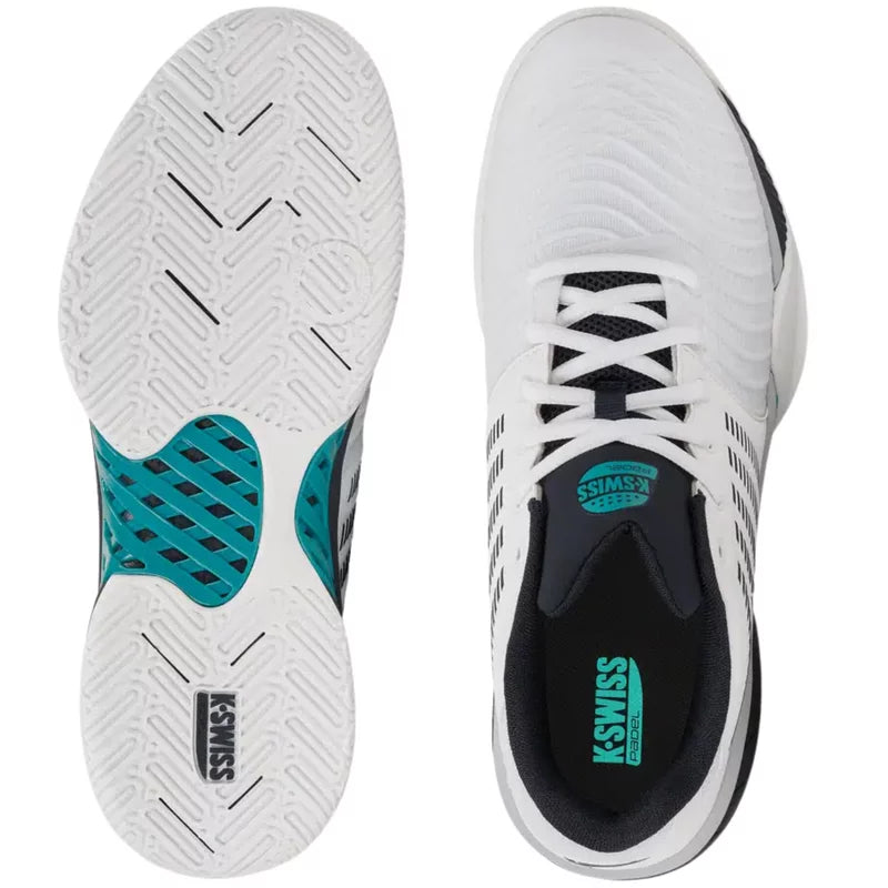 Men's Padel Shoes K-Swiss Express Light 3 (White/Carbon/Baltic)