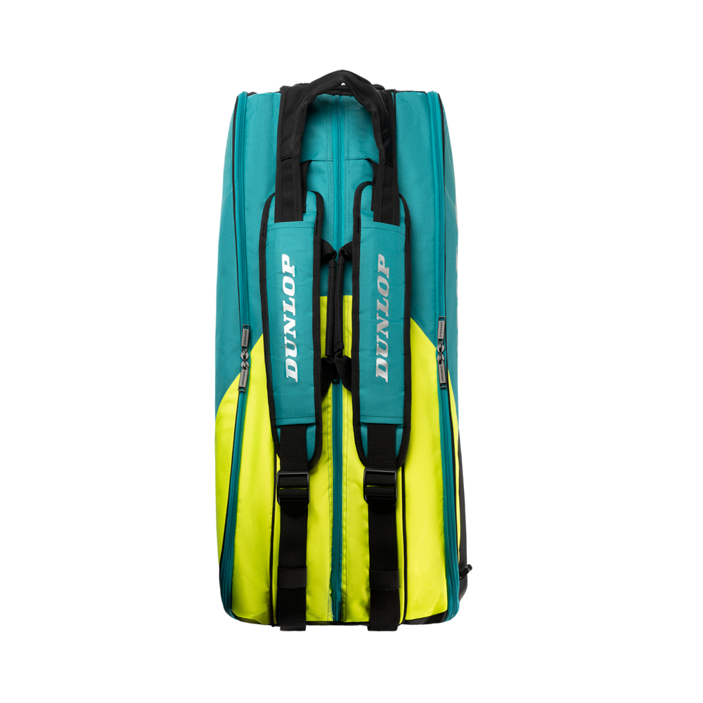 Raquetero Dunlop SX Performance para 8 raquetas (verde azulado)