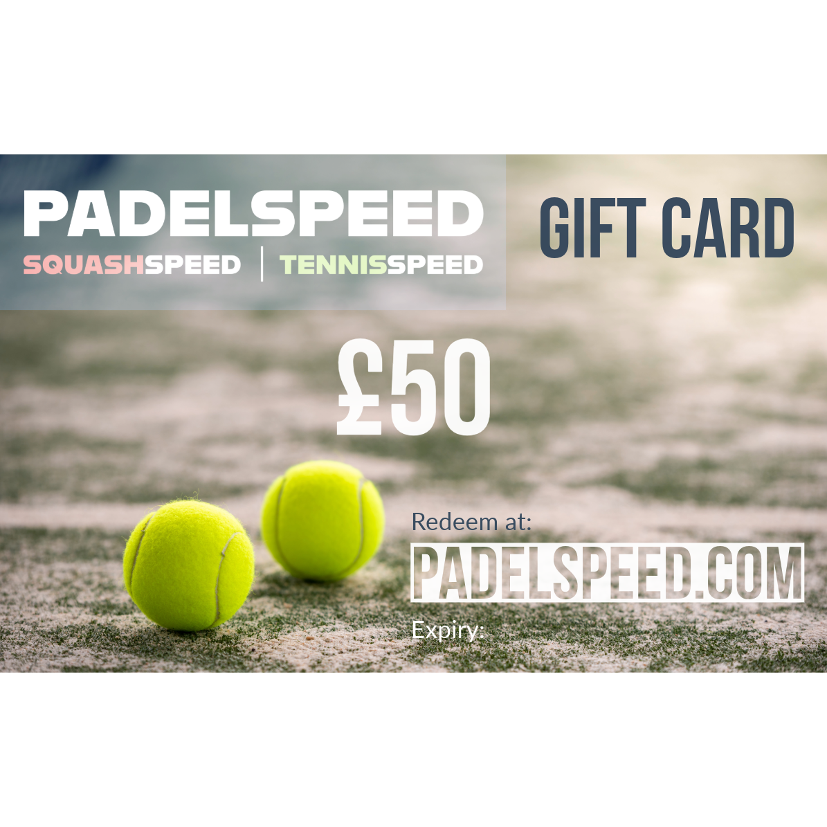 Padelspeed Gift Card - Padelspeed - UK padel and racket sports shop (Sports & Outdoors)