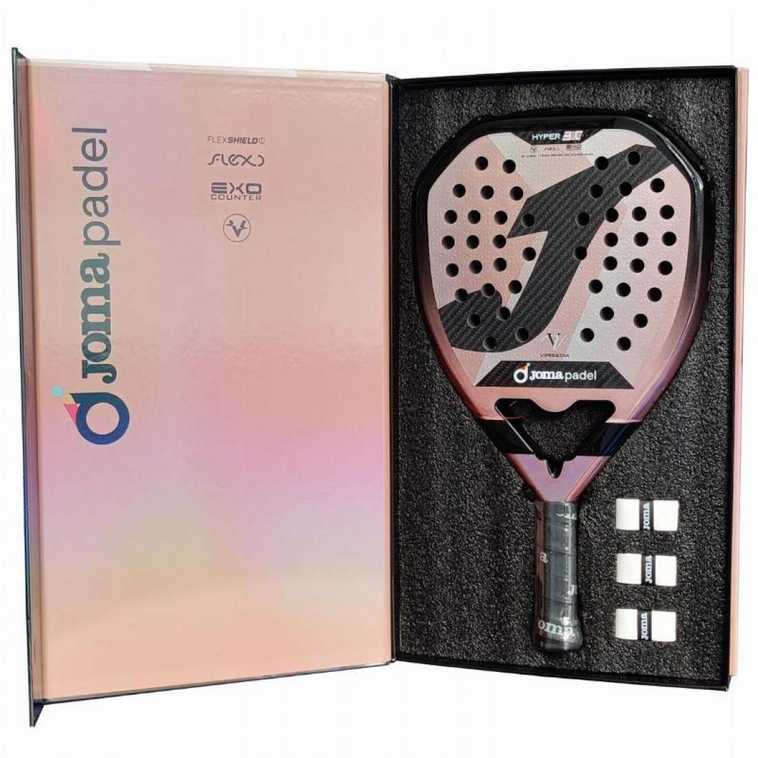 Raquete de Padel Joma Vero Virseda Hyper 3.0 (Rosa)