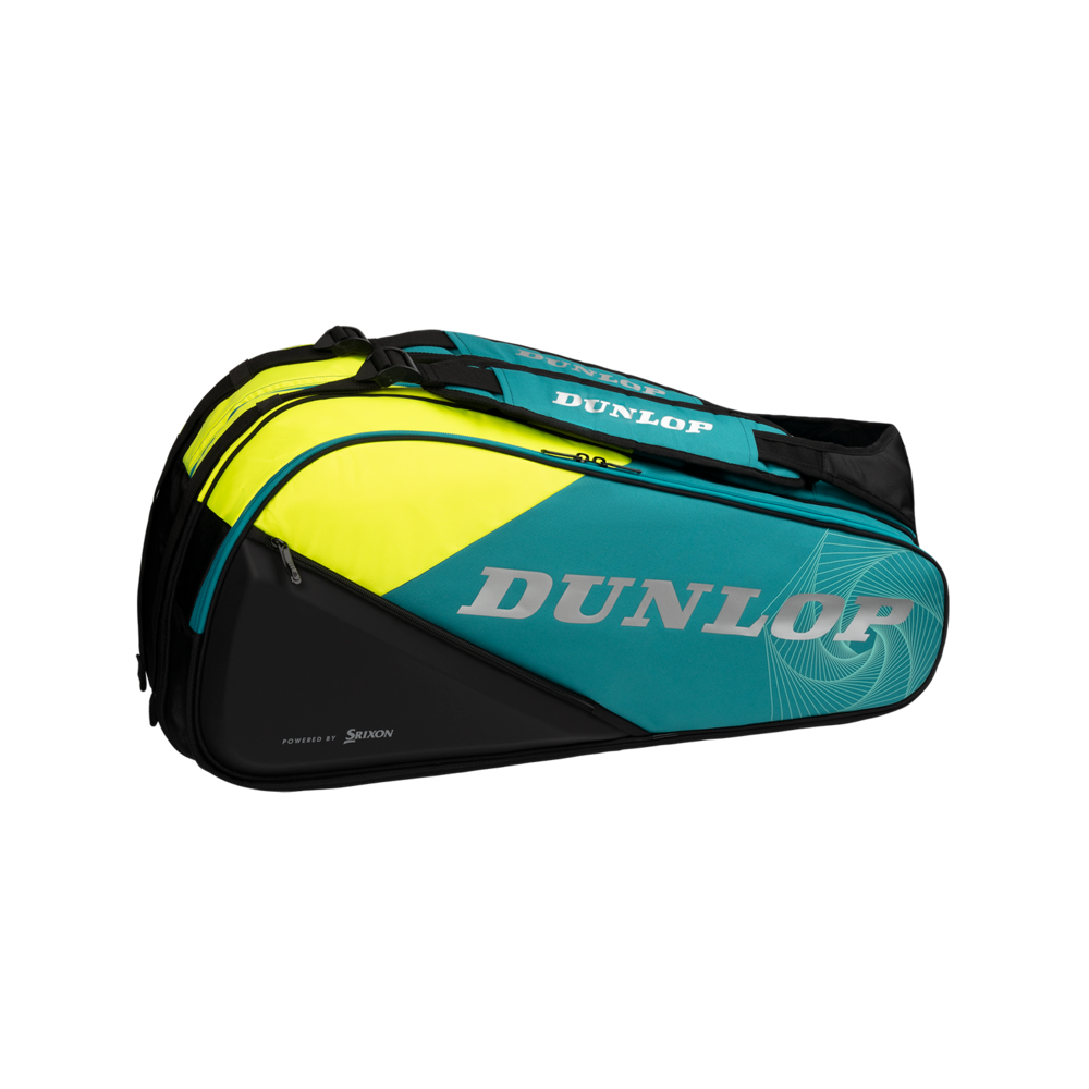 Raquetero Dunlop SX Performance para 8 raquetas (verde azulado)