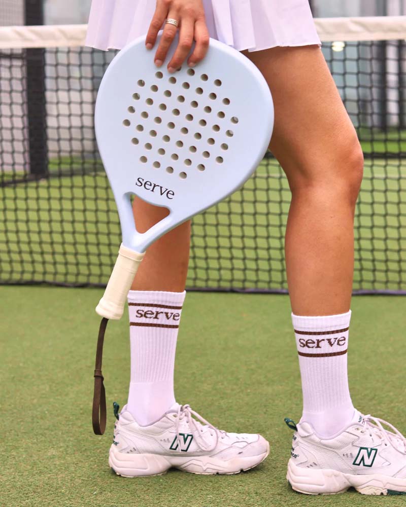 Servir Raquete de Padel Azul Pastel