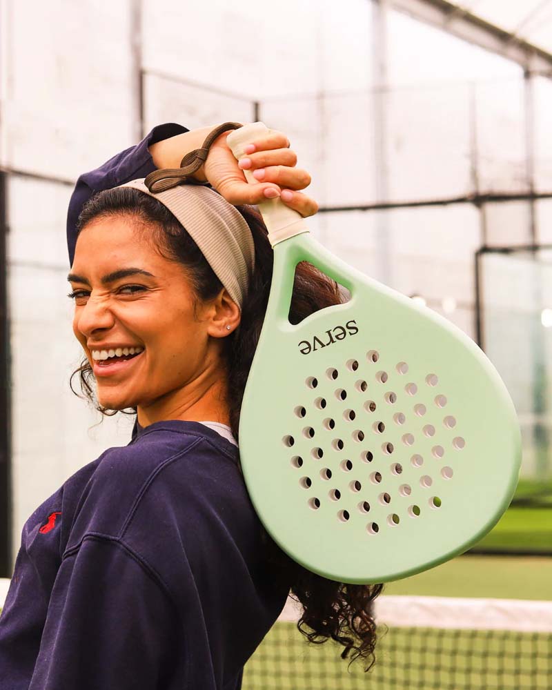 Padel Racket Serve Pastel Green