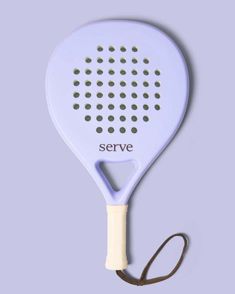 Padel Racket Serve Pastel Purple